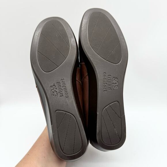 SAS Nora Slip On Comfort Shoe Loafer In Auburn/Lizard Brown 9.5 Office Minimal - Picture 9 of 11